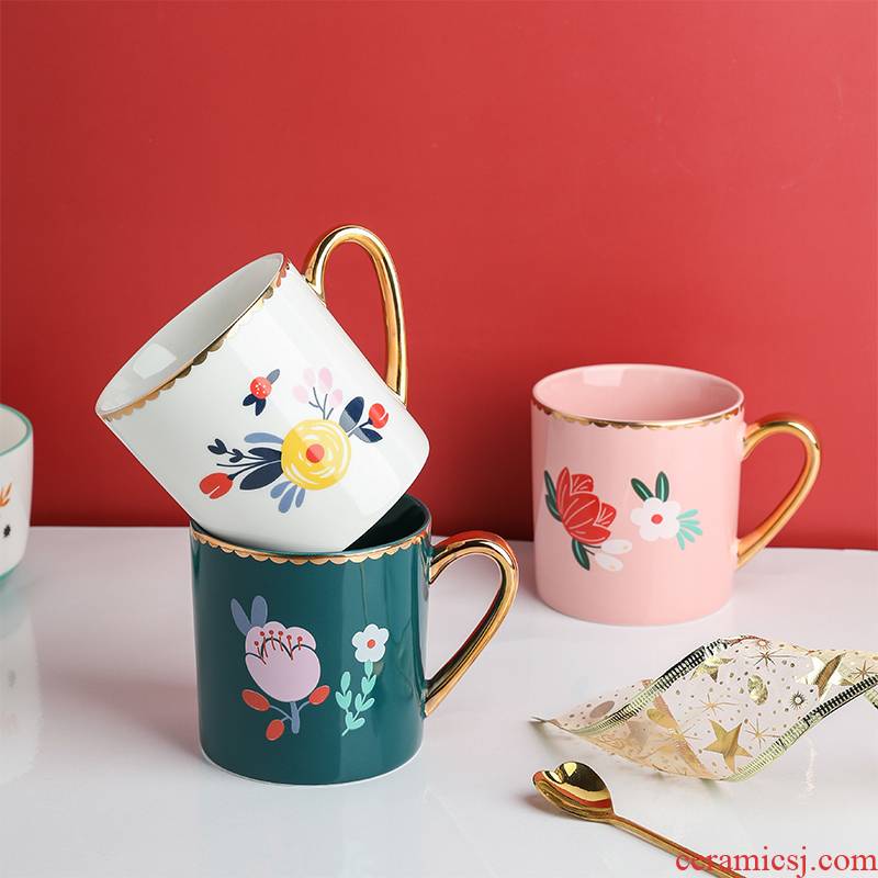 Tinyhome creative Chinese wind lovers ceramic cup tea cup home up phnom penh office take mugs