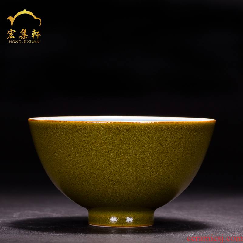 Jingdezhen ceramic cup at the end of the kung fu master cup single cup tea tea hand - made fullness of archaize porcelain cup of tea