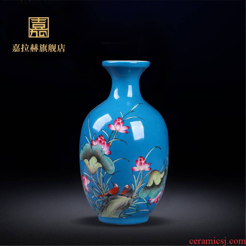 Jia lage archaize of jingdezhen ceramics powder enamel vase ceramic home sitting room adornment home furnishing articles