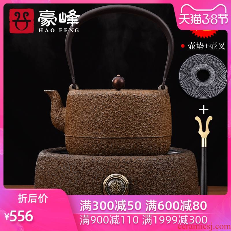HaoFeng electric TaoLu boiled tea, Japanese checking iron pot of special cast iron tea kettle boiling kettle home outfit