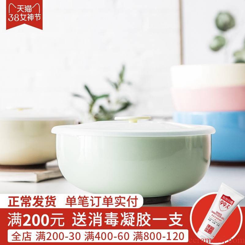 Jian Lin, a ceramic bowl preservation box lunch bowl with cover sealing bowl bowl suit heat - resistant microwave special jobs