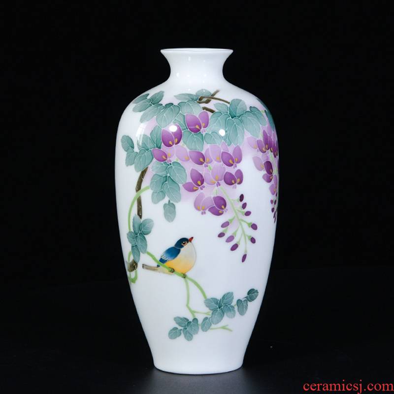Next thousand red up with glaze color hand - made ceramic vases, small living room furnishing articles furnishing articles flowers in Chinese style decoration