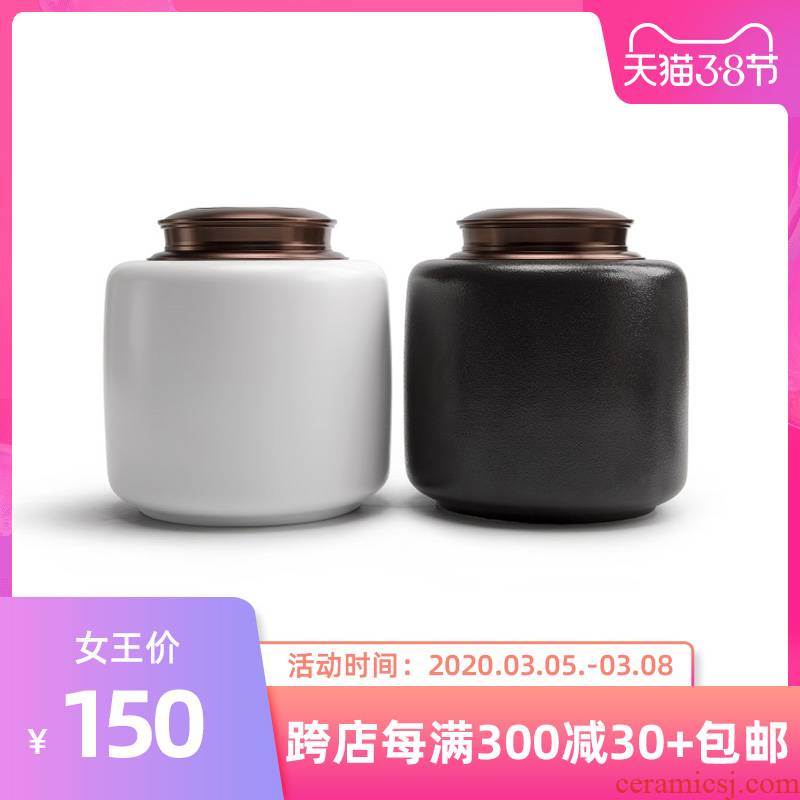Mr Nan shan and caddy fixings ceramic seal large one jin of storage tanks of household storage POTS moistureproof tea warehouse