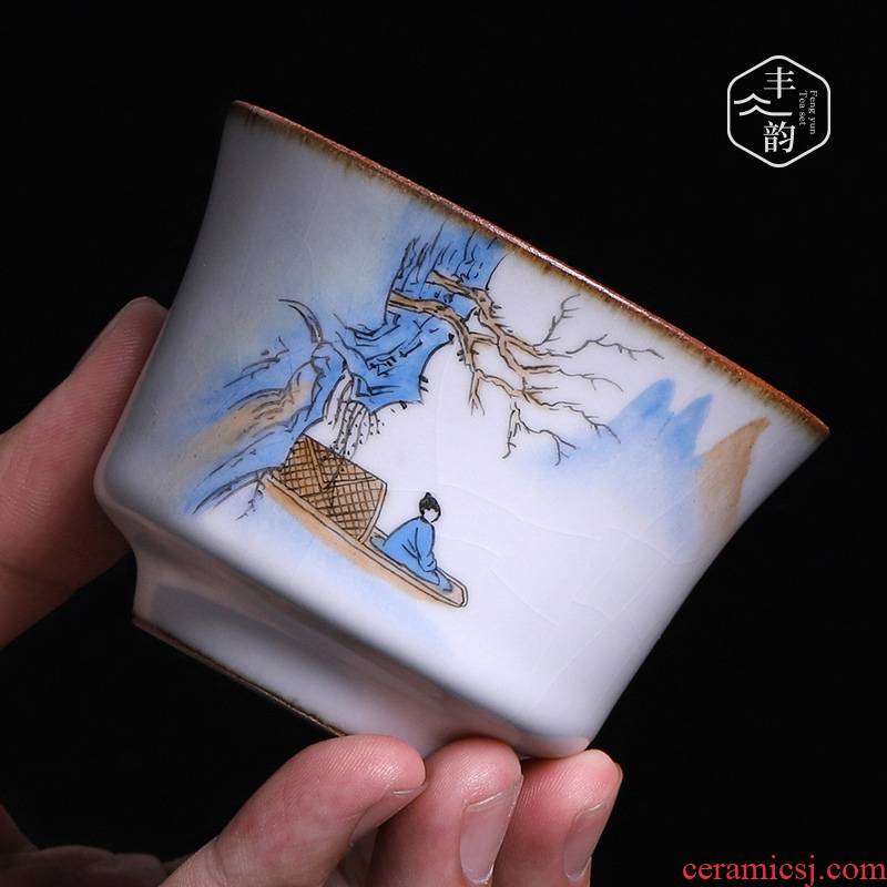 Your up hand - made master cup kung fu tea cups ceramics slicing can keep sample tea cup tea service manual Your porcelain tea cups