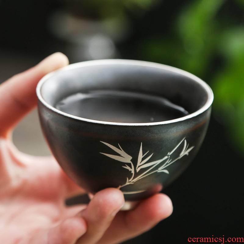 Devoted to inflammation checking ceramic cups tea kungfu tea cup single CPU master cup bowl is small teacups hand - made sample tea cup