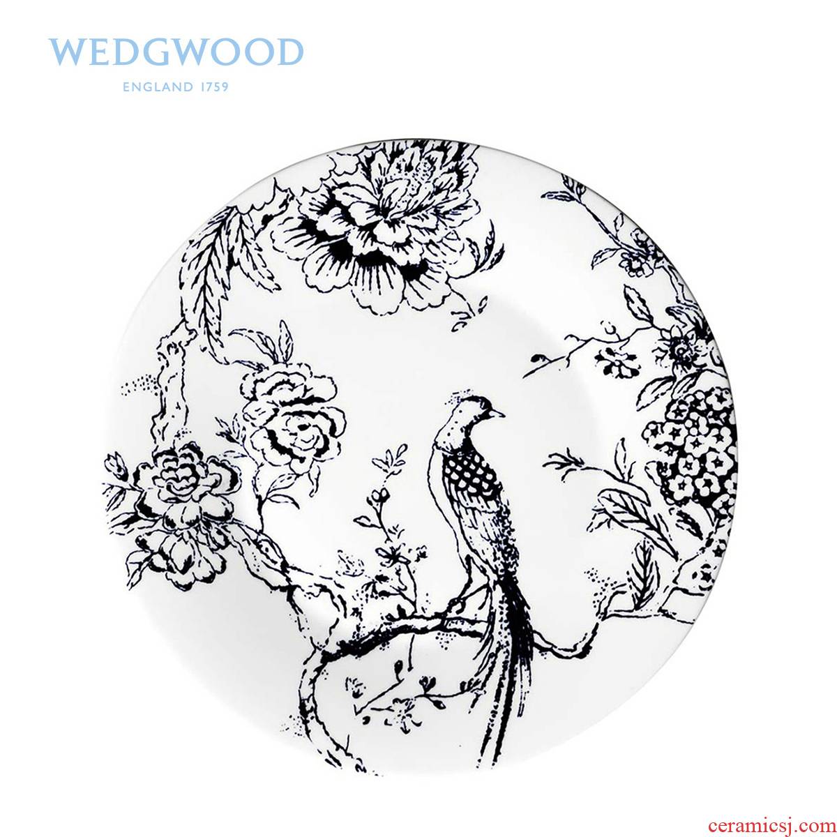 Wedgwood Jasper conran Chinese wind blue 23/27 cm ipads porcelain plate/decorative plate compote