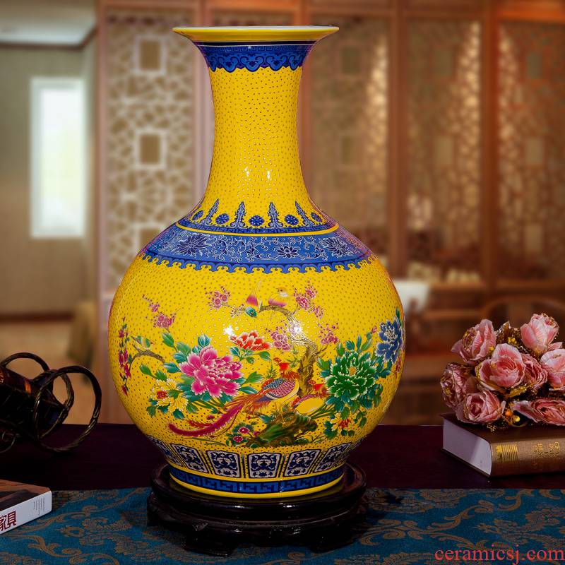 Jingdezhen ceramic sitting room ground put vase in the contracted and I European new homes home furnishing articles decorative arts and crafts