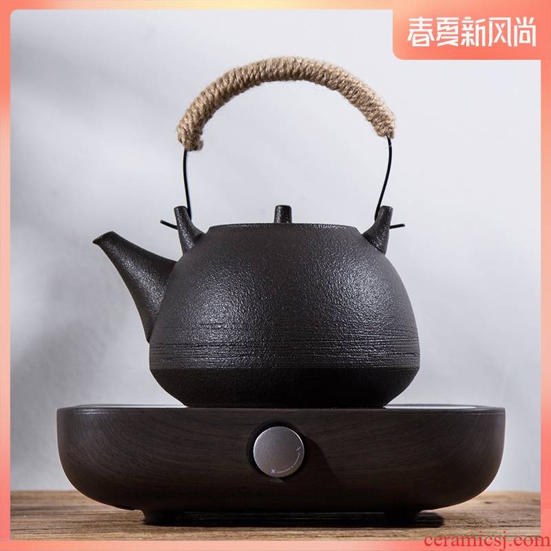 Cooking pot water jug kettle black kung fu tea set heat - resisting teapot teapot permeating the electric kettle TaoLu mail bag