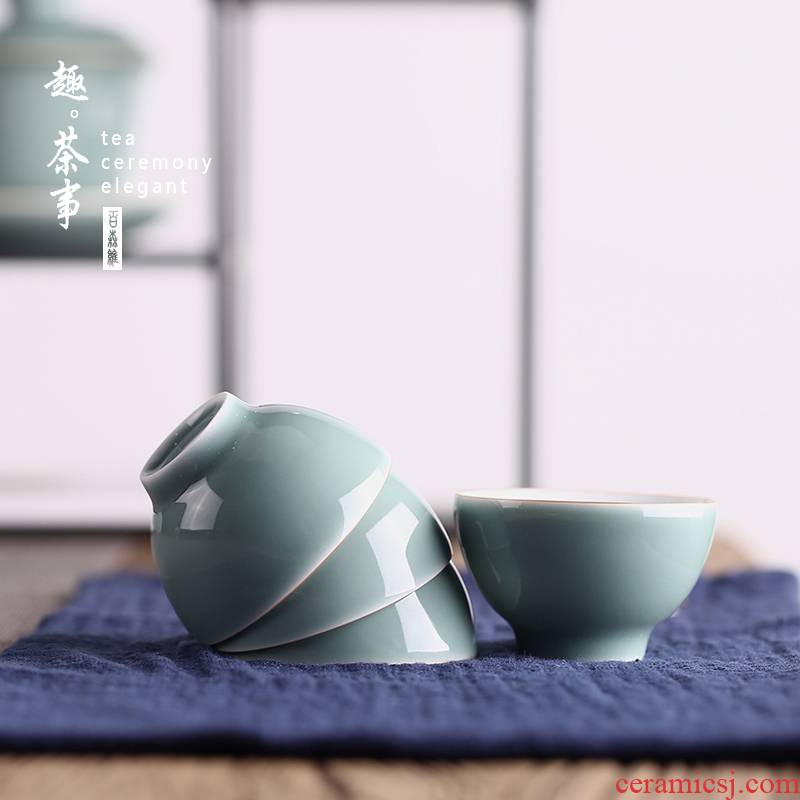 Babson d round expressions using cup hot ceramic glaze proof bowl sample tea cup masters cup single pu - erh tea kungfu tea set