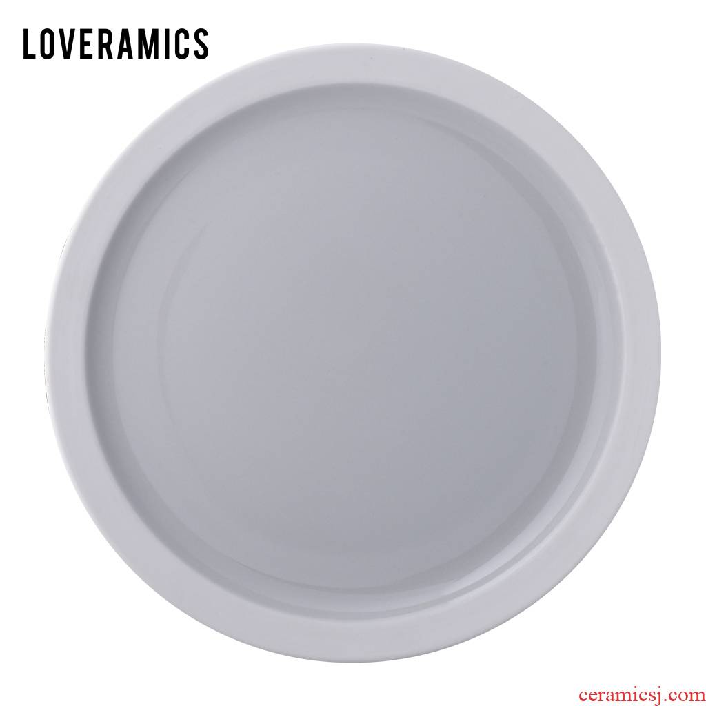 Loveramics love Mrs Er - go! (gray) 26.5 cm flat dish dish food dish pure color plates