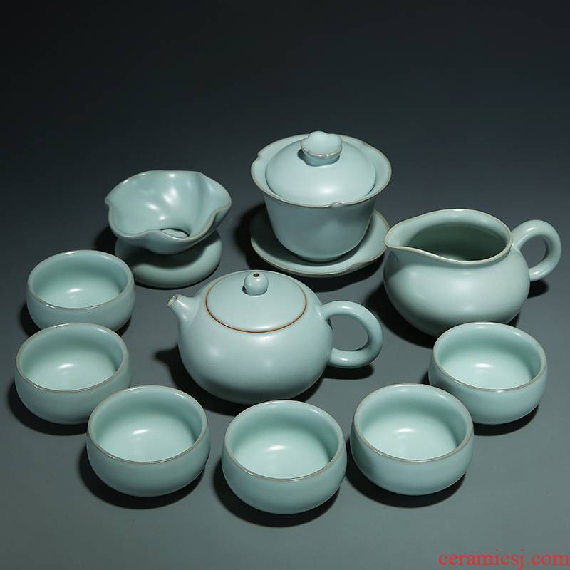 Start your up tea sets suit your porcelain pottery and porcelain of a complete set of kung fu tea tureen tea kettle
