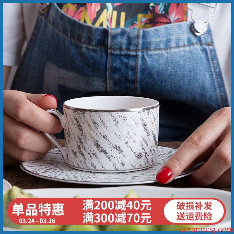 Yuquan 】 【 micah, ceramic European - style ipads porcelain coffee cup sets with disc contracted classic move