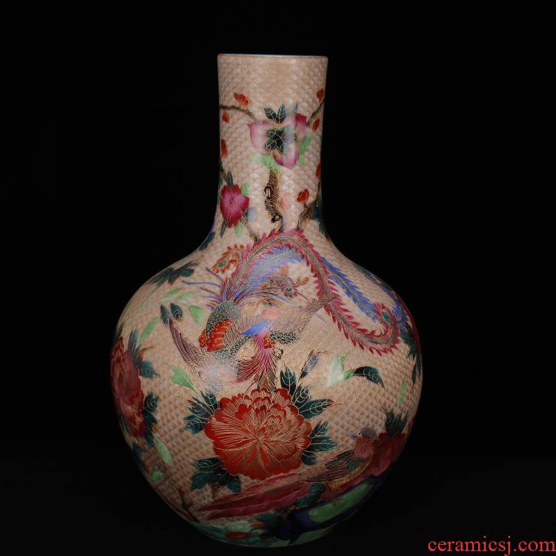 Archaize of jingdezhen porcelain paint wire inlay the qing qianlong com.lowagie.text.paragraph cut flower longfeng tree pure hand - made of vases