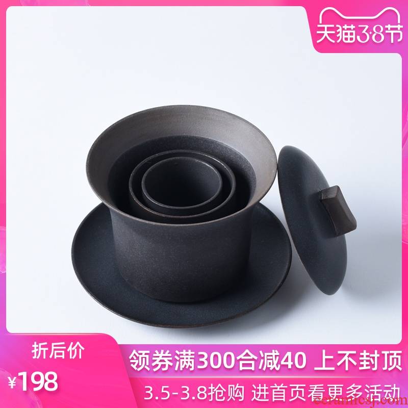 The Product porcelain sink a Japanese tureen crack cup a portable travel tea set ceramic pot two kung fu tea set