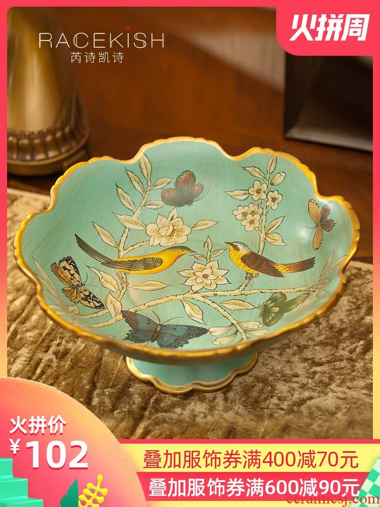American compote creative European ceramic fruit bowl suit sitting room tea table table decorations household act the role ofing is tasted the fruit bowl