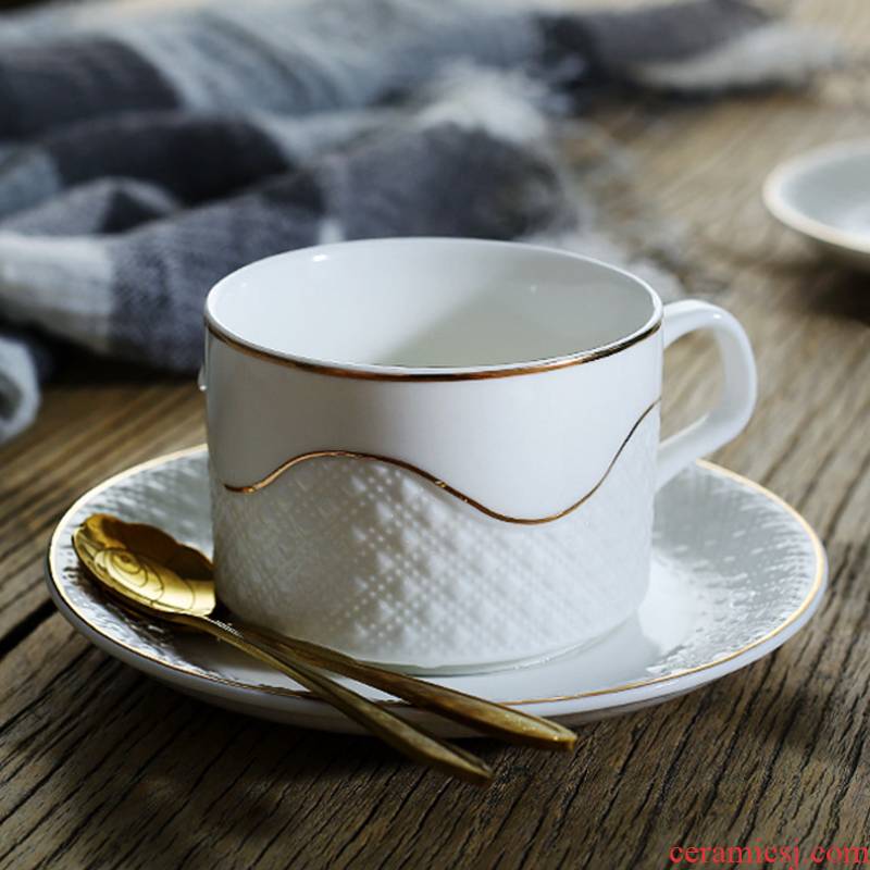 English ceramic coffee cups and saucers creative continental web celebrity ins wind delicate small key-2 luxury suit glass cups in the afternoon