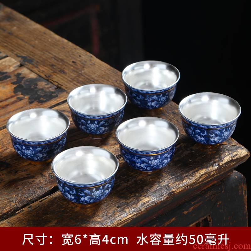 The Sample tea cup dehua white porcelain ceramic masters cup personal cup single CPU kung fu tea set the see colour noggin puer tea cup