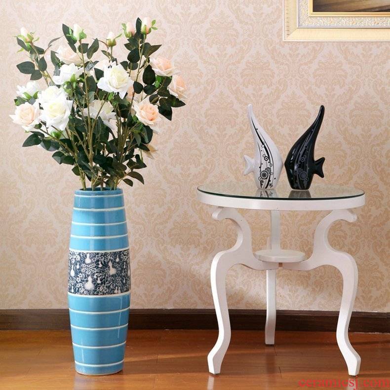Modern fashion and contracted sitting room ceramic vase landing home decoration vase furnishing articles of rural adornment ornament