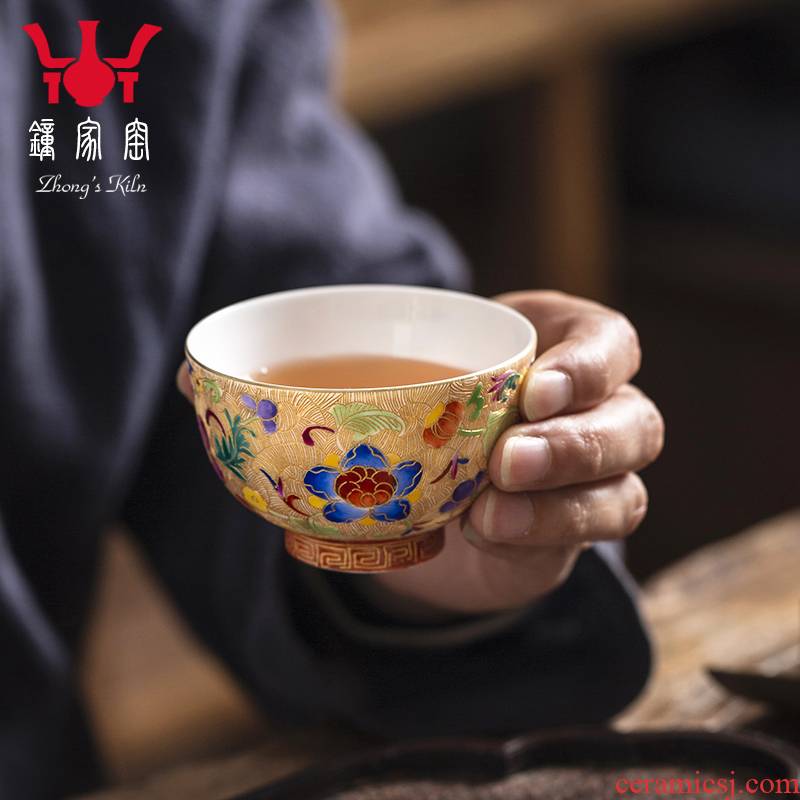 The Master clock home up with jingdezhen ceramic tea set small bowl tea cup personal custom hand - made kung fu tea cup