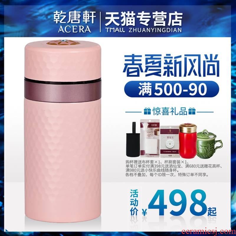 Dry Tang Xuan live small porcelain stone cup men 's and women' s stainless steel vacuum cup double ceramic water mini carry cover