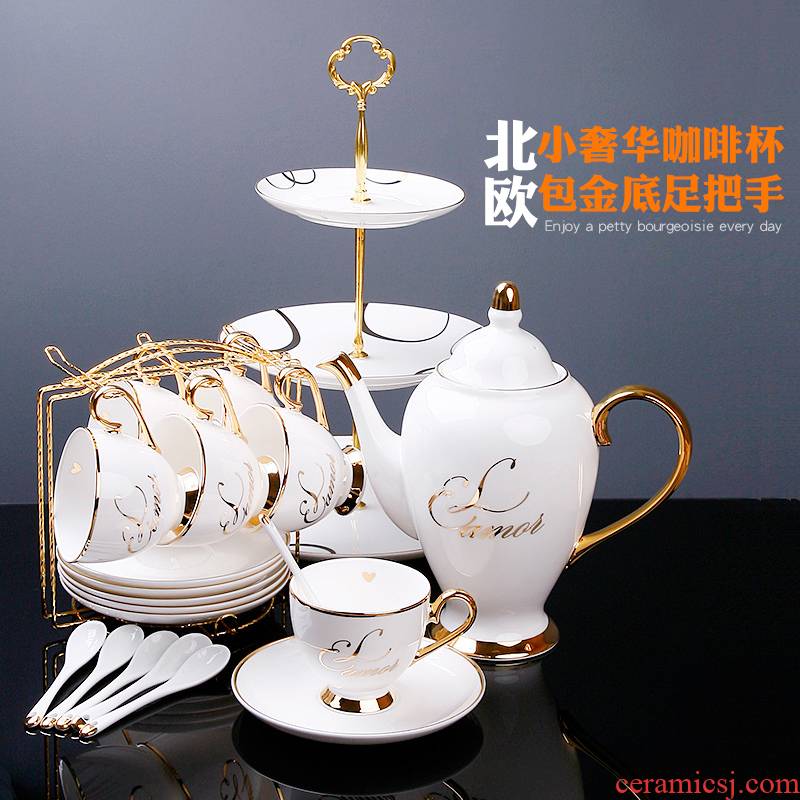 Ipads China coffee cup European suit contracted up phnom penh ceramic 6 woolly flowers tea cups for a spoon with logo customize shelf