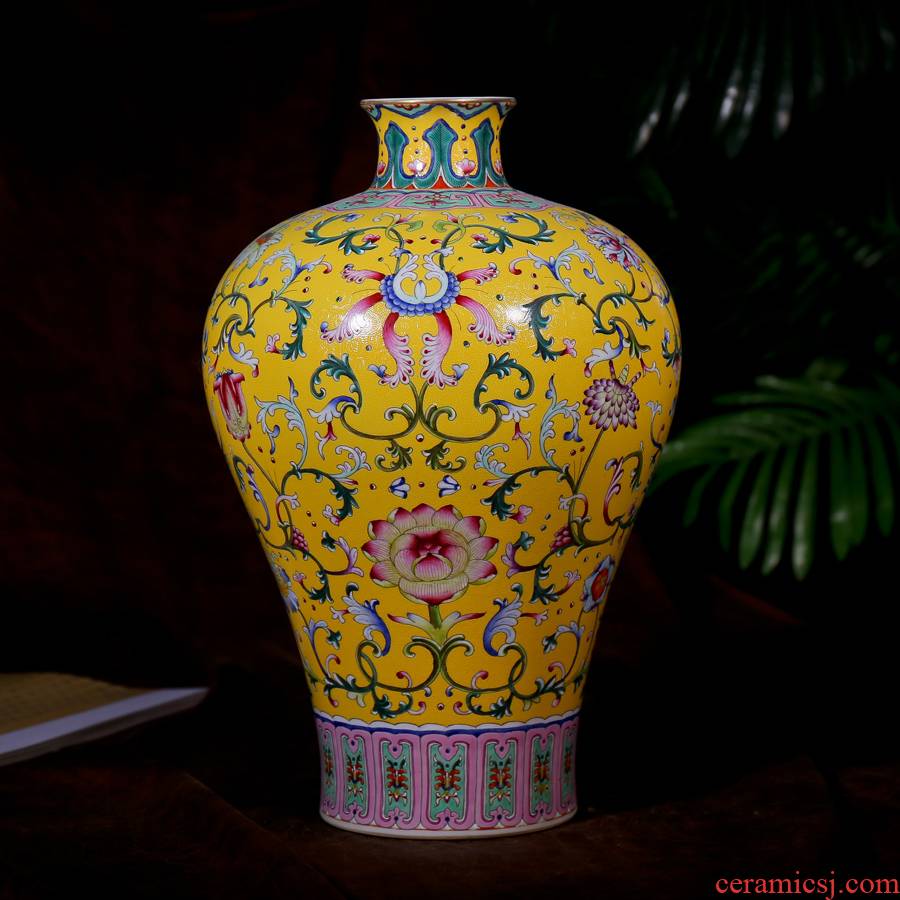 Archaize ceramic vase furnishing articles do old jingdezhen mei decorative antique decoration home sitting room handicraft collection bottle