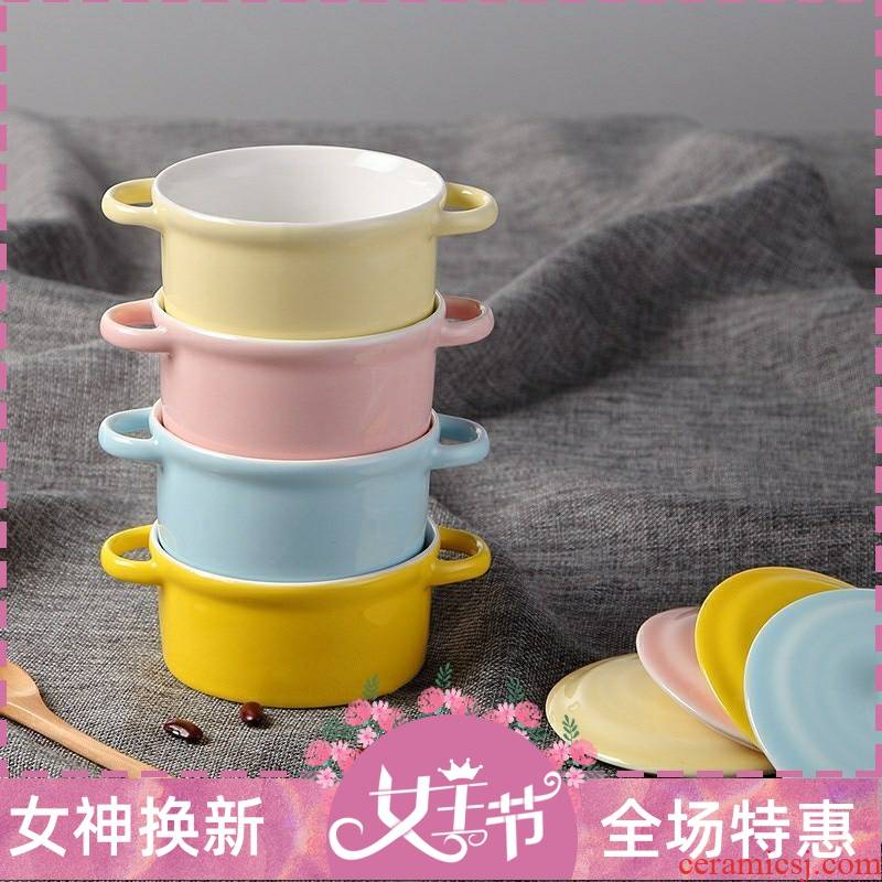 A Warm harbor job baby mini small bowl of steaming bowl of steamed egg bowl children baby bowl of bowls of ipads preservation bowl with cover