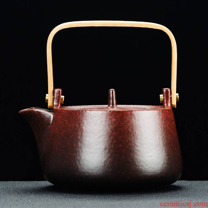 NiuRen cooking pot boil tea exchanger with the ceramics household electric teapot tea, black tea pot bamboo girder kettle