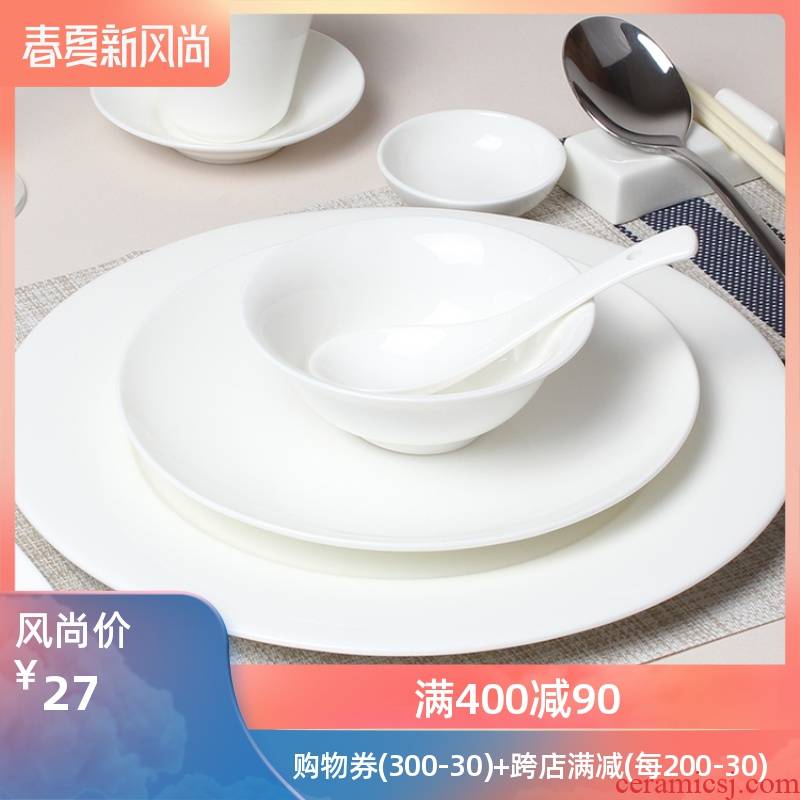 White creative abnormity hotel supplies western tableware hotel rooms ipads porcelain table set plate