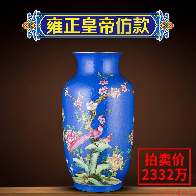Better sealed up with enamel furnishing articles of the new Chinese style household jingdezhen ceramic vases, hand - made handicraft sitting room adornment