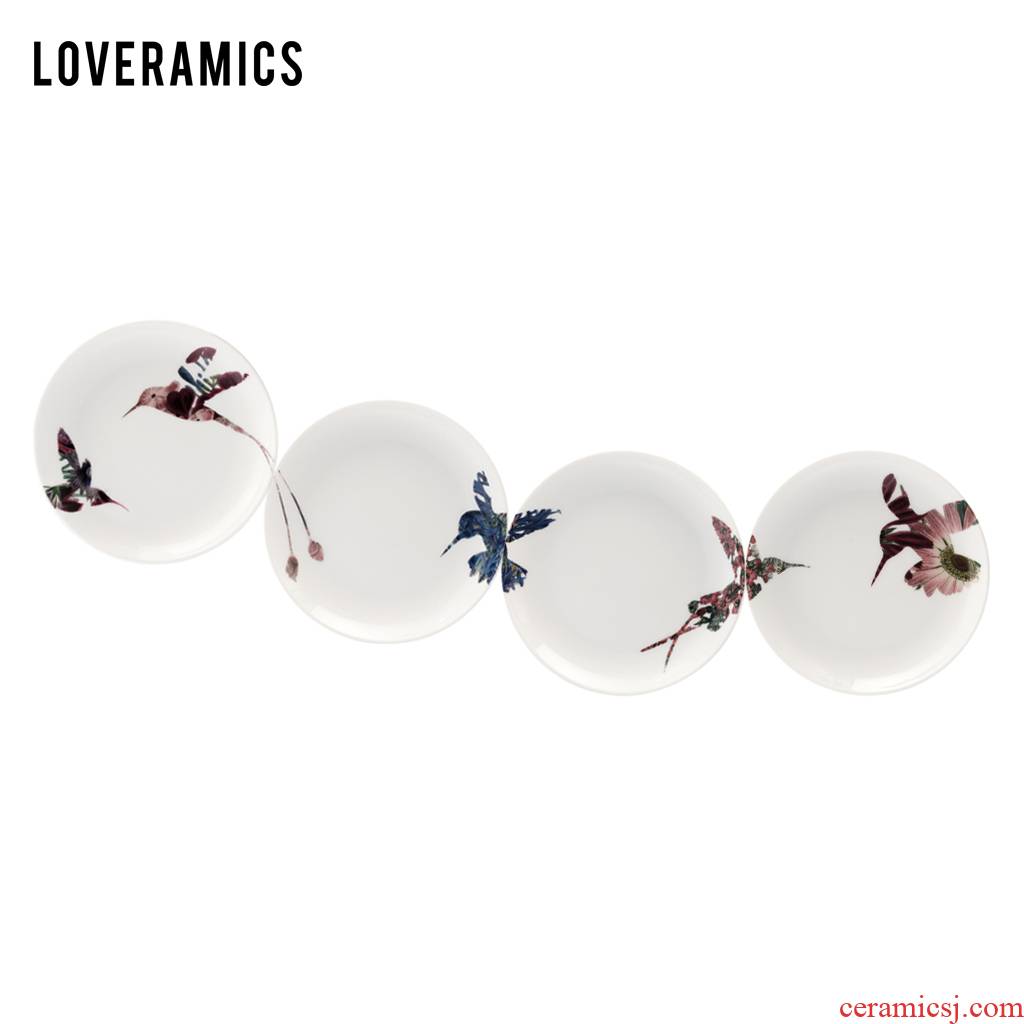 Loveramics love Mrs Flower on 14.50 cm home plate plate beefsteak plate and plate 4 times