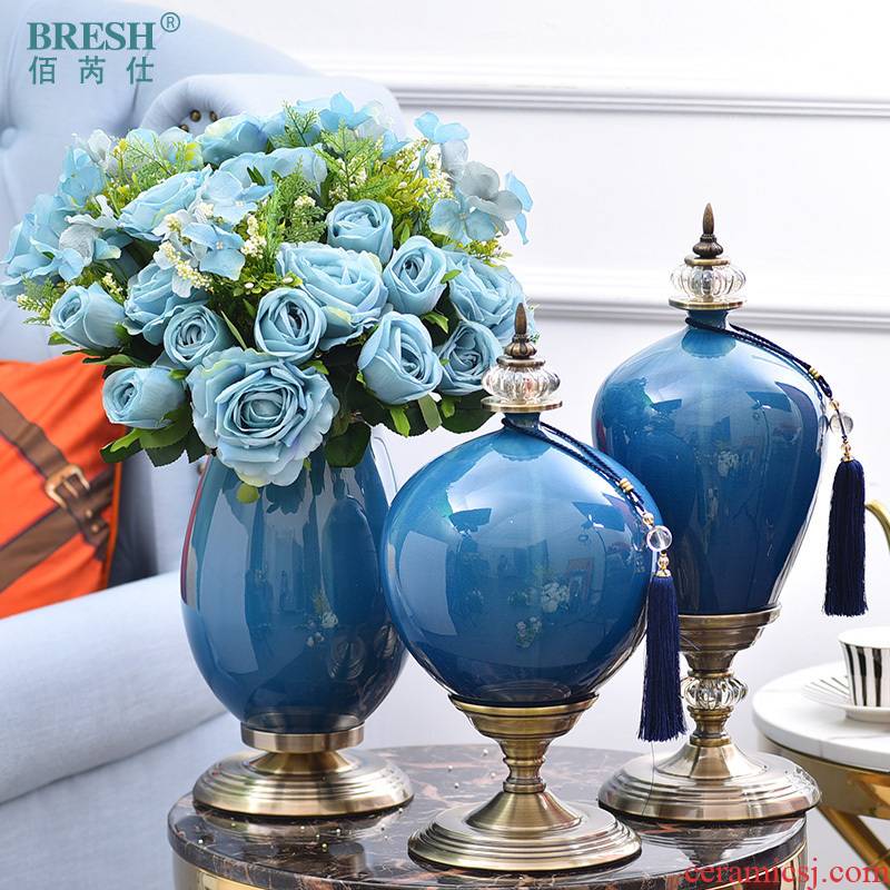 I and contracted Europe type ceramic vase simulation floral suit furnishing articles housewarming gifts to his new house decorations