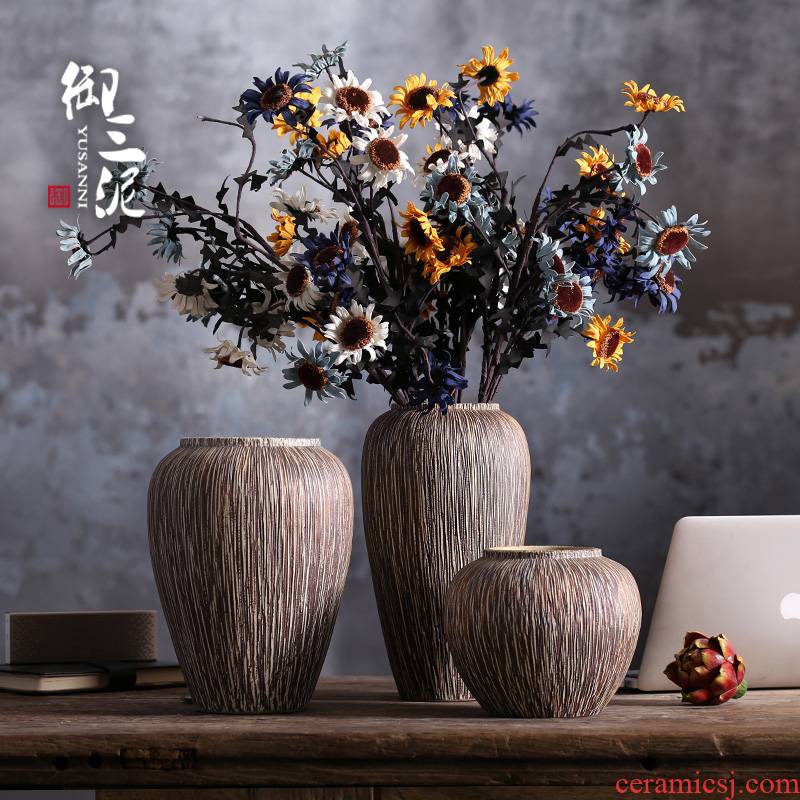 Jingdezhen ceramic vase furnishing articles sitting room flower arranging all over the sky star, Nordic small pure and fresh and dried flowers hydroponics ins style