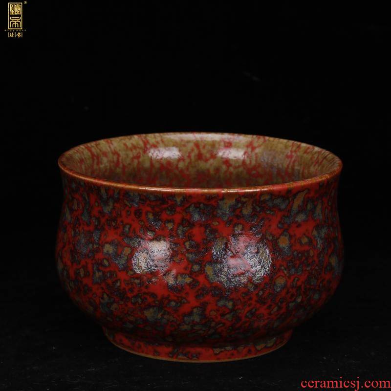 Jingdezhen folk old object variable red glaze washed small POTS do old old antique handicraft furnishing articles