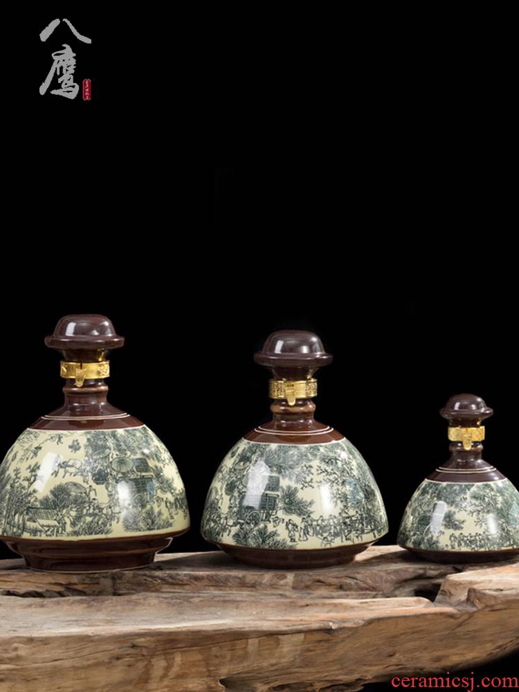 1 catty ceramic bottles archaize home small bottle of empty wine bottles of liquor with you little hip wine furnishing articles