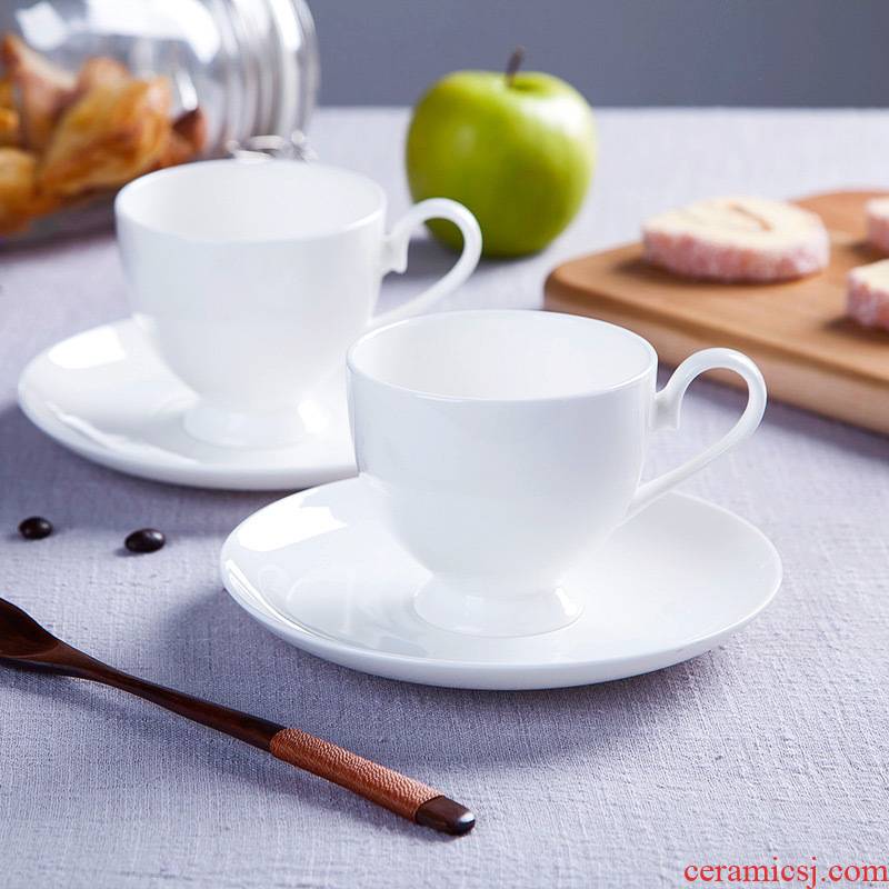 Jingdezhen European - style ipads porcelain white ceramic cup afternoon tea set creative household soft outfit coffee cups and saucers send the spoon