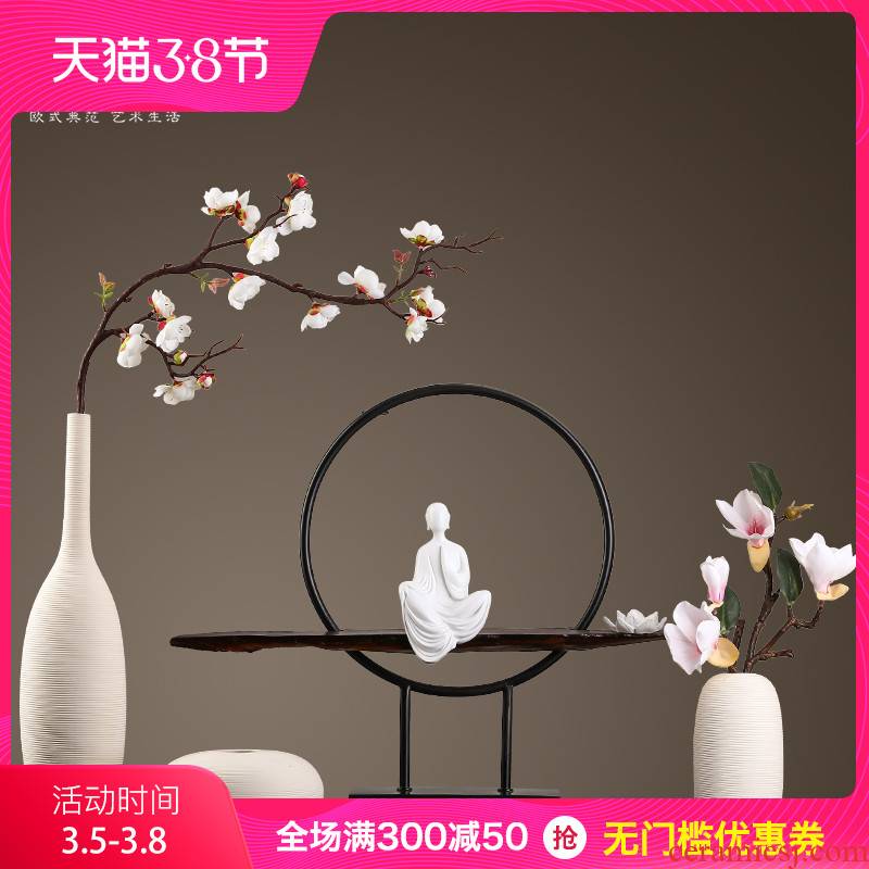 The New Chinese vase creative ceramic sitting room type dry flower vase is contracted and I adornment light key-2 luxury zen furnishing articles