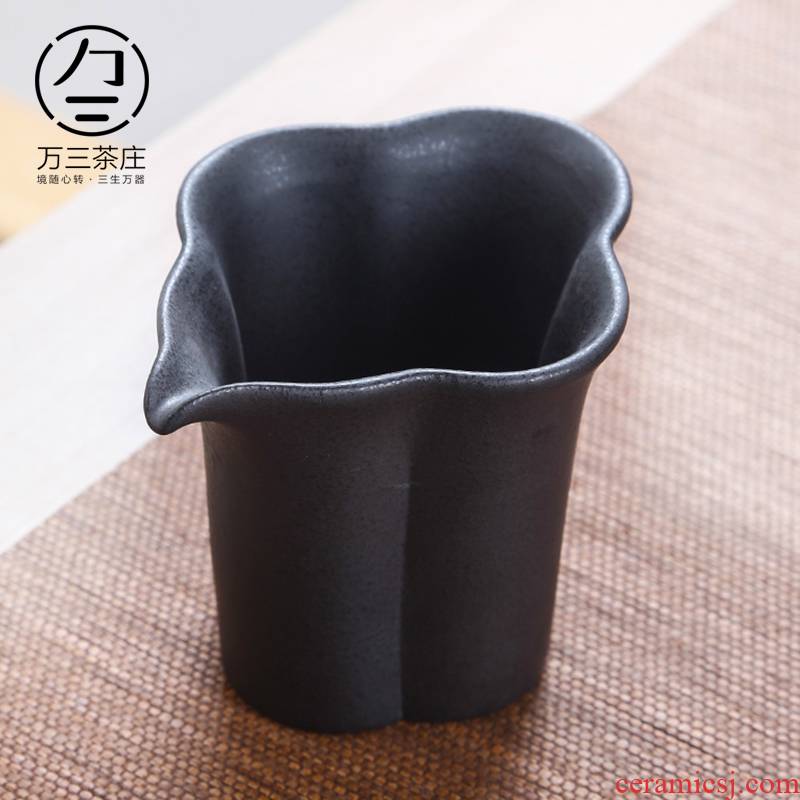 Three thousand tea ceramic fair keller of black tea is more heat - resistant antique tea accessories checking cup and cup