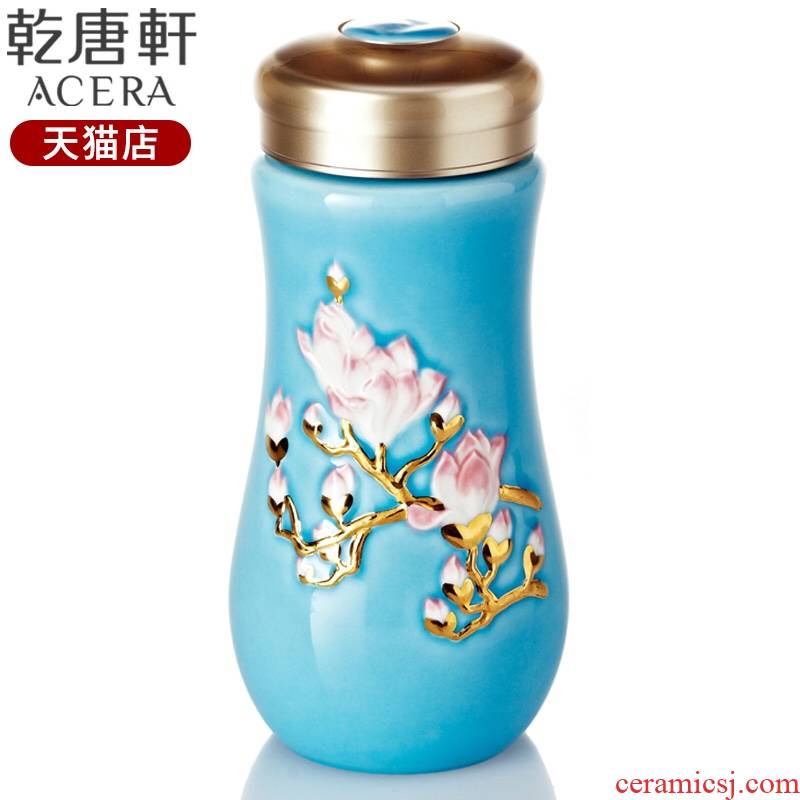 Dry Tang Xuan live China cups and gold prosperity prosperous spring cup with double insulation ceramic tea cup business custom