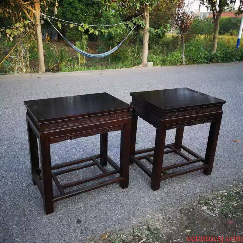 Ebony miniascape of carve patterns or designs on woodwork large tank base stone base shelf brackets solid wood can be made