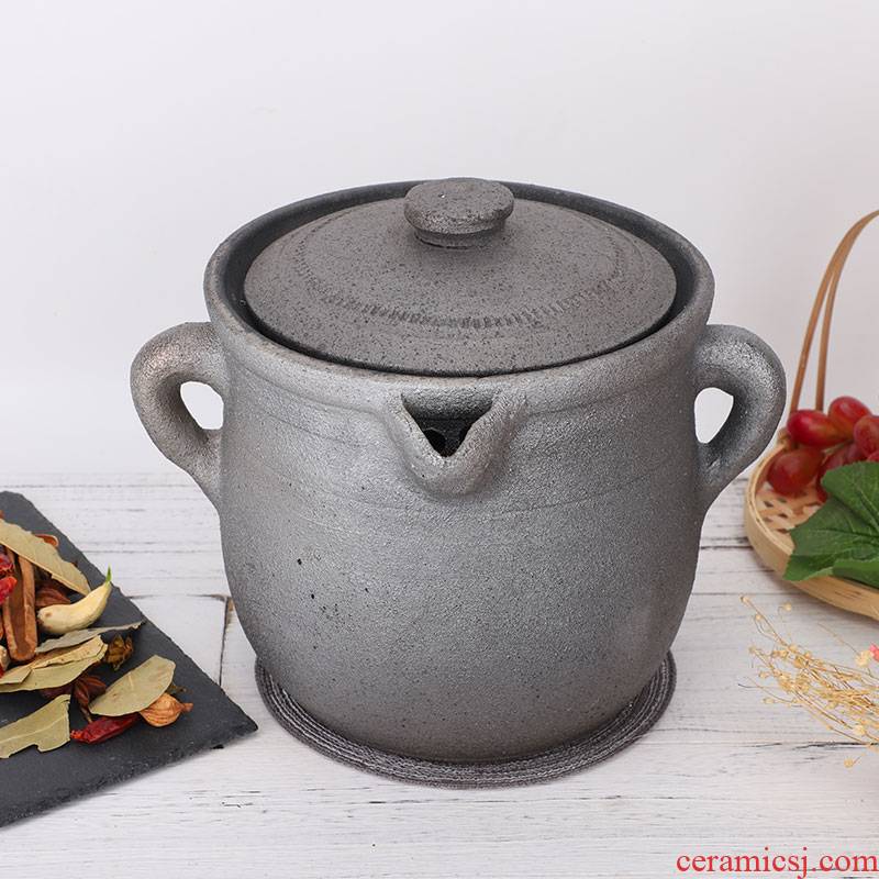 Sichuan ya pan medicine pot of traditional old clay unglazed gas household tisanes can household an earthenware pot