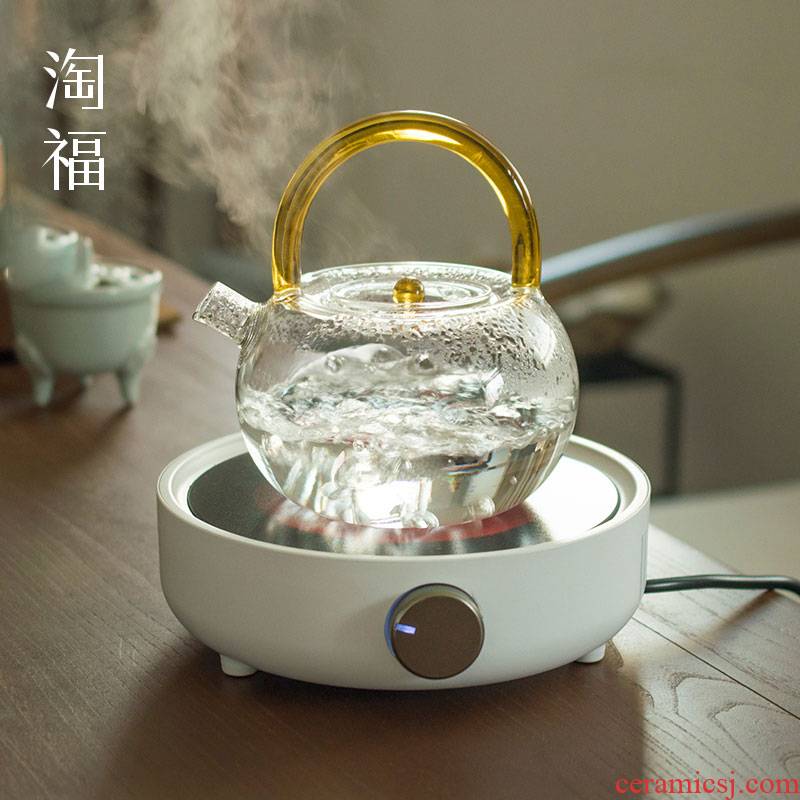 Automatic electric TaoLu boiled tea, a small pot boiled tea stove suits for high temperature resistant glass teapot household kettle