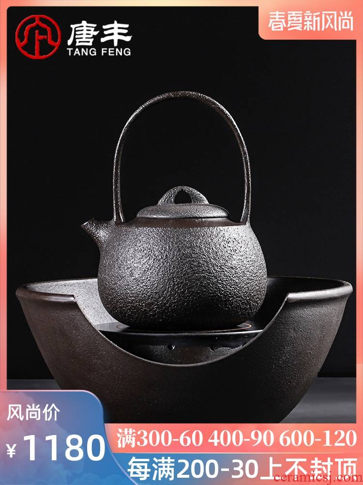 Tang Feng cast iron kettle suit retro move electric TaoLu household contracted iron pot of big capacity of cast iron pot of 190051