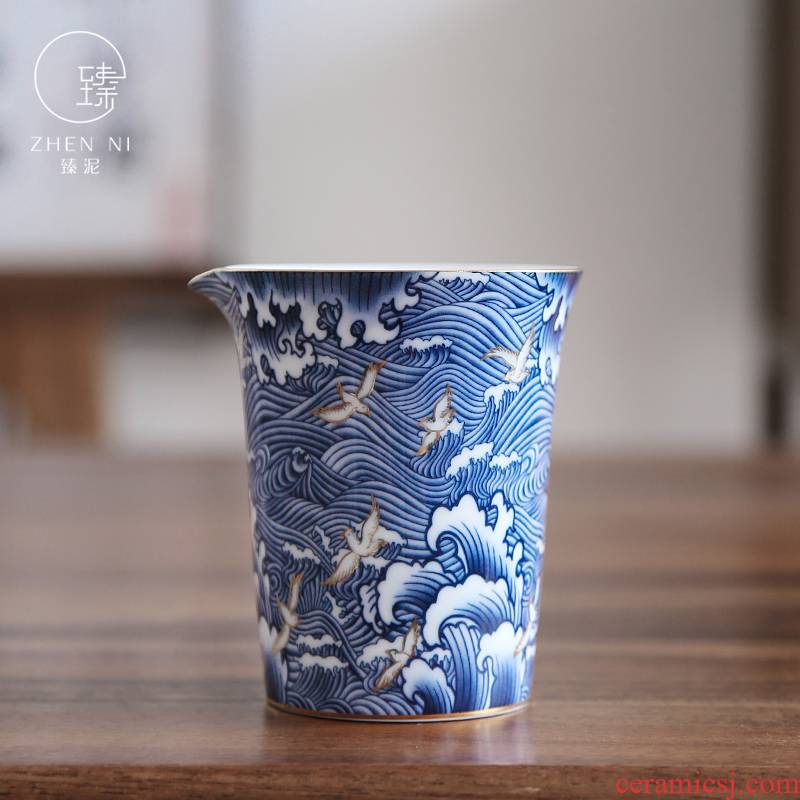 By reasonable mud colored enamel cup tea ware jingdezhen famille rose and blue and white porcelain cup By hand points to kung fu tea accessories