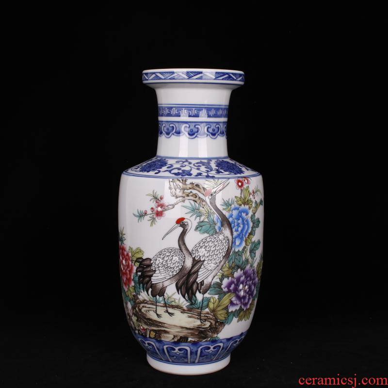 Jingdezhen imitation the qing pastel riches and honour peace were bottles of Chinese style restoring ancient ways to live in the sitting room porch TV decorative furnishing articles