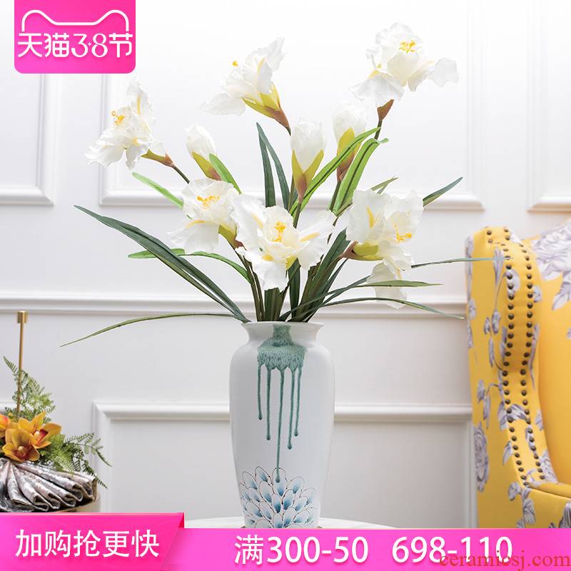 Mesa of new Chinese style ceramic vases, flower adornment rich ancient frame TV ark, place of the sitting room porch decoration restoring ancient ways