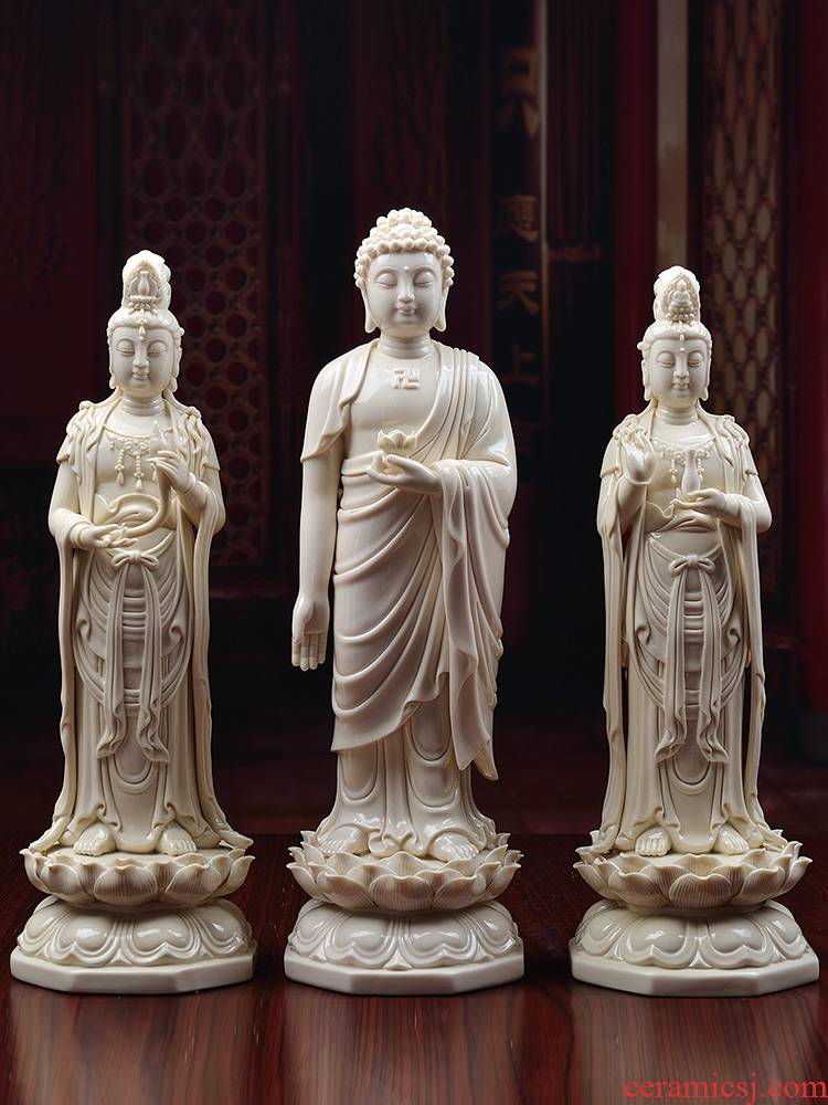 Yutang dai western three holy spirit like ceramic Buddha to occupy the home furnishing articles Buddha amitabha advertised to