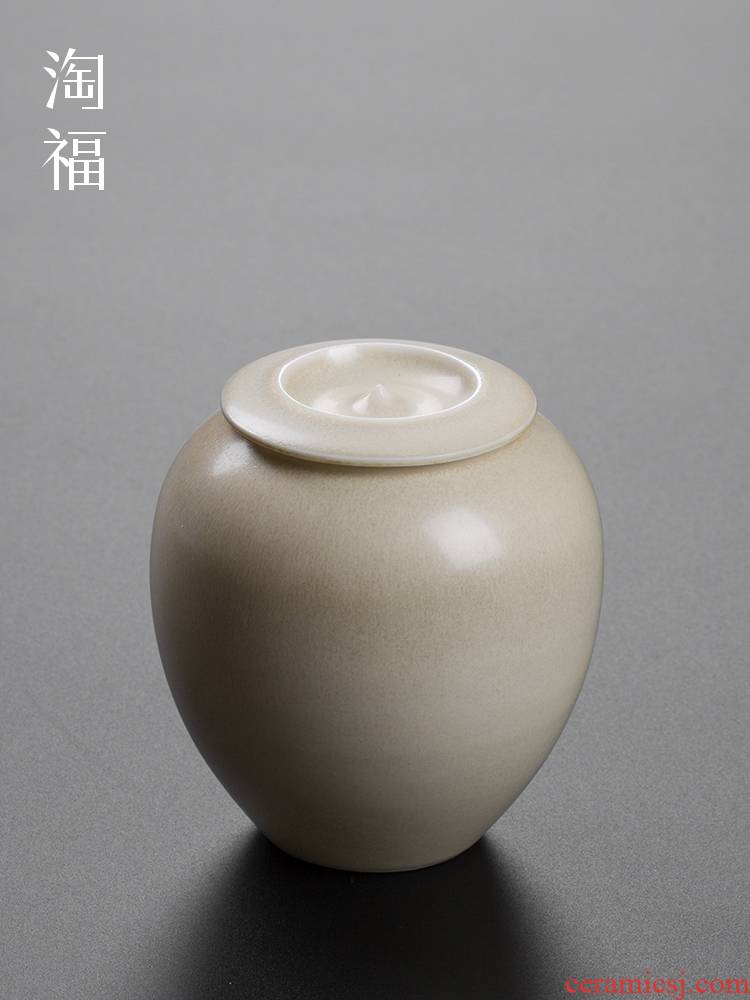 Jingdezhen ceramic POTS caddy fixings seal pot home store tea POTS remaining small containers of tea POTS