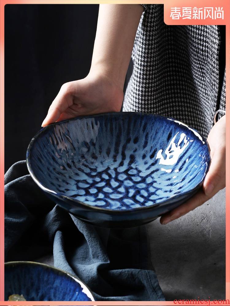 Creative Japanese ceramics tableware abnormity bowl of soup bowl dish bowl of fruit salad bowl bowl dish bowl ltd. deep plate