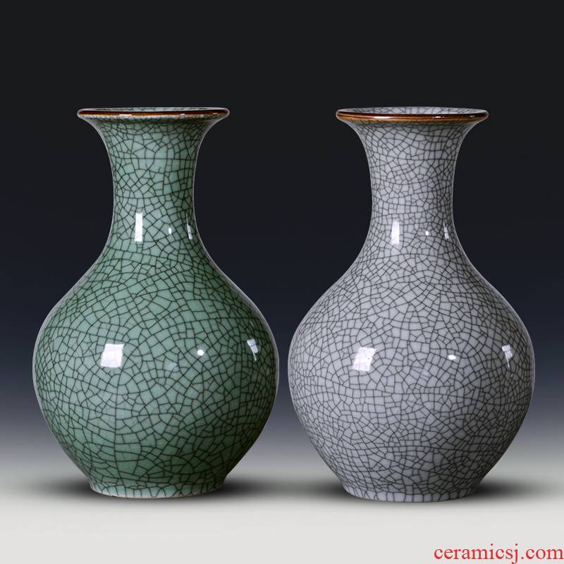 Jingdezhen porcelain antique vases, ceramic furnishing articles sitting room flower arranging new Chinese style household TV ark, wine accessories